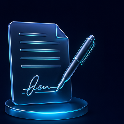 Signed pre-inspection agreements with signer and date records preserved
